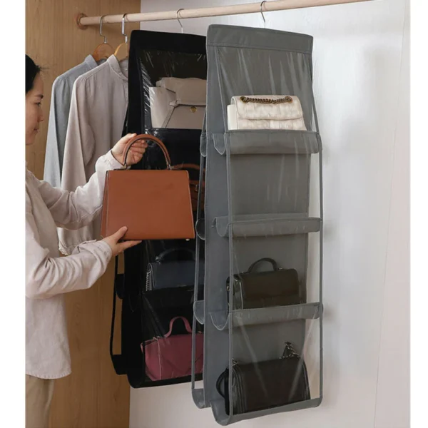 8 Pocket Hanging Purse Organizer Handbag Storage Hanger