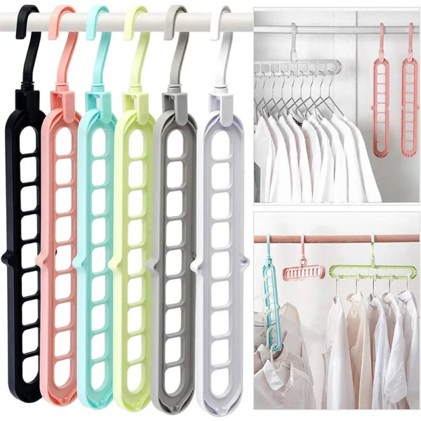 Multifunctional Magic Sliding Hanger 9 Hole