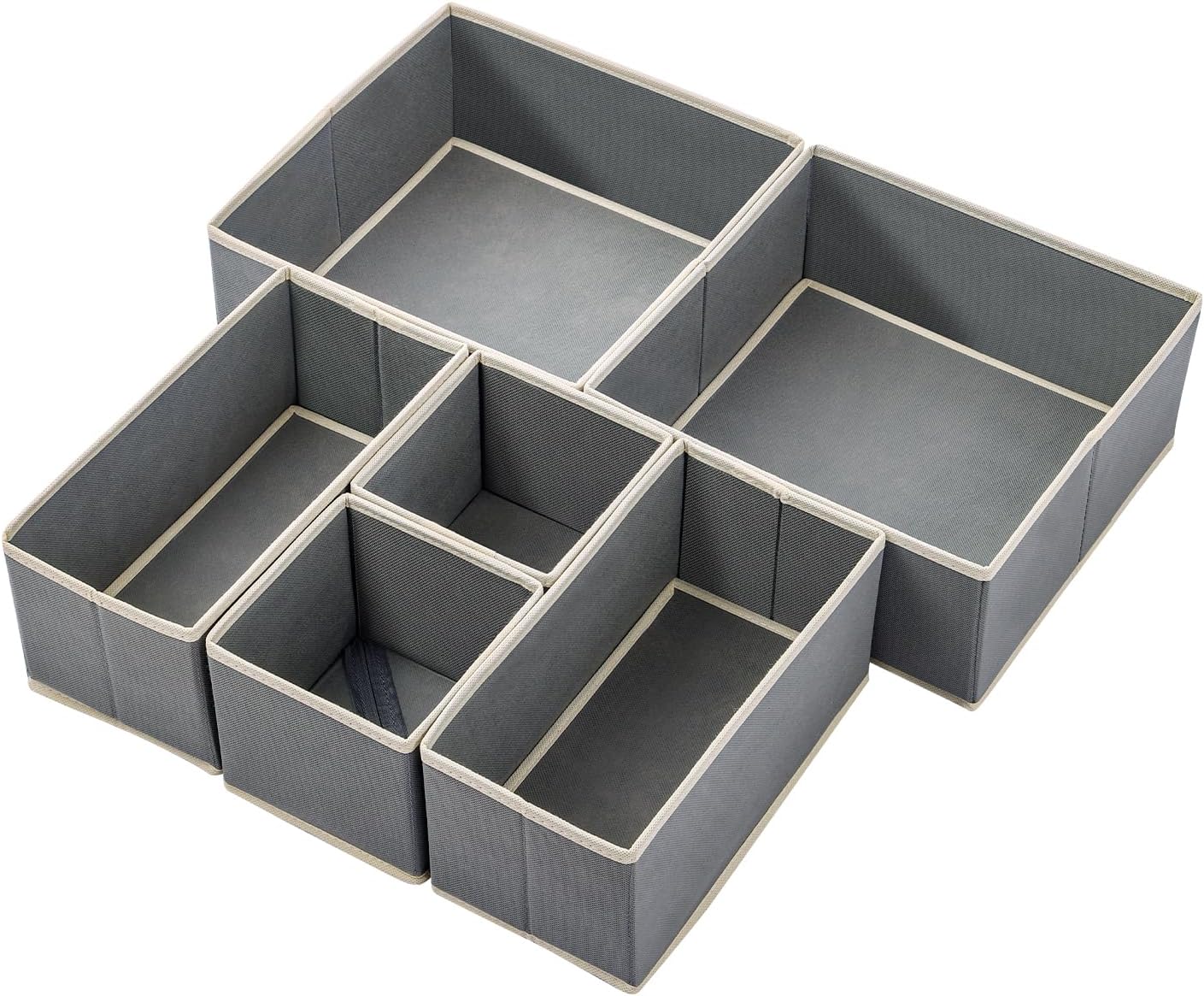 6 pcs set Drawer Organizers for Clothing And Cosmetics
